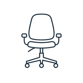 Office chair icon transparent 280x280